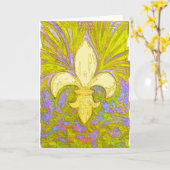 New- OrleansLilie Karte (Gelbe Blume)