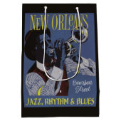 New- Orleansmusikgeschenktasche Mittlere Geschenktüte (Rückseite)