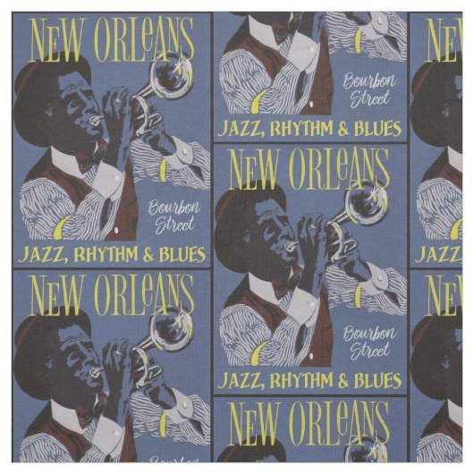 New- Orleansmusikgewebe Stoff (Muster)
