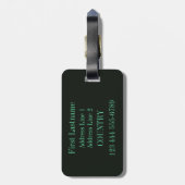 New- Orleansmusikgewohnheits-Gepäckanhänger Gepäckanhänger (Rückseite vertikal)