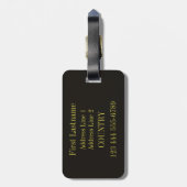 New- Orleansmusikgewohnheits-Gepäckanhänger Gepäckanhänger (Rückseite vertikal)