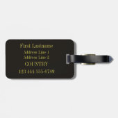 New- Orleansmusikgewohnheits-Gepäckanhänger Gepäckanhänger (Rückseite horizontal)