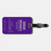 New- Orleansstadt-Skyline | addieren Ihren Text Gepäckanhänger (Rückseite horizontal)