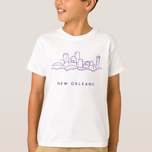 New- Orleansstadt-Skyline T-Shirt (Vorderseite)