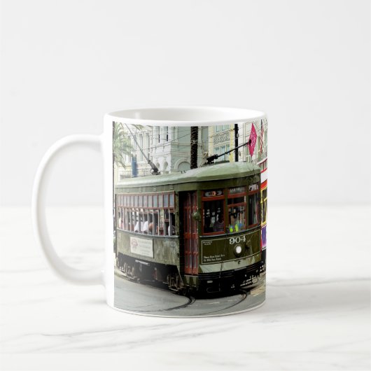New- Orleansstraßen-Autos Kaffeetasse (Links)