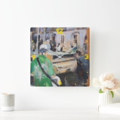 New- Orleansstraßen-Band-Uhr Quadratische Wanduhr (Zuhause)