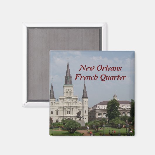 New Orleasn French Quarter Magnet (Vorderseite/Rückseite)