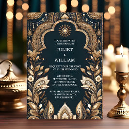 New Palace Hindi Henna Mehndi Indian Style Wedding Einladung