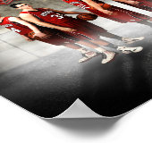 New Palestina Dragons Basketball Print Poster (Ecke)