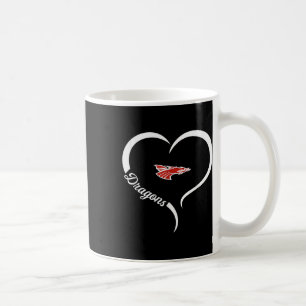 New Palestine Dragons Logo Halbherz Slogan Hs Kaffeetasse