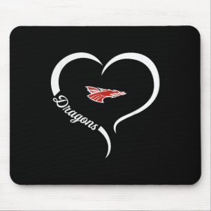 New Palestine Dragons Logo Halbherz Slogan Hs Mousepad