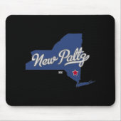 New Paltz New York Ny Map  Mousepad (Vorne)