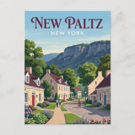 New Paltz, New York Postkarte