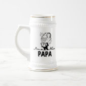 New Papa T - Shirt und Geschenke lächeln Bierglas (Links)