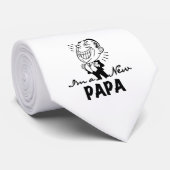 New Papa T - Shirt und Geschenke lächeln Krawatte (Gerollt)