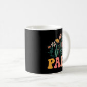 New Papa Wildflower First Birthday & Baby Show Kaffeetasse (VorderseiteRechts)