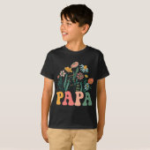 New Papa Wildflower First Birthday & Baby Show T-Shirt (Vorne ganz)
