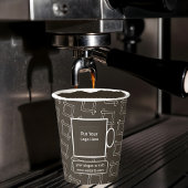 New Paper Cups Business Logo Branded Rustic Kraft Pappbecher