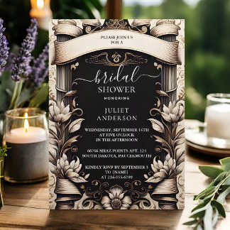 New Papyrus Vintag Vellum Overlay Brautparty Einladung