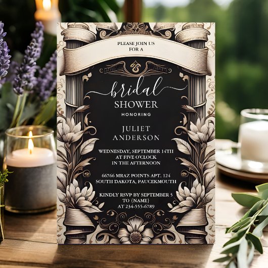 New Papyrus Vintag Vellum Overlay Brautparty Einladung