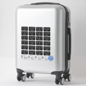  NEW PATENT PLATE STICKER (Koffer)