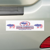 NEW-Patriotic-Grizzly Autoaufkleber (Auf Auto)