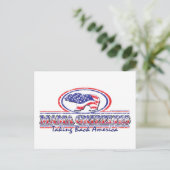 NEW-Patriotic-Grizzly Postkarte (Stehend Vorderseite)