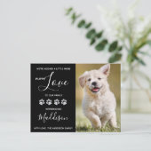 New Pet Puppy Ankündigungspostkarte (Stehend Vorderseite)