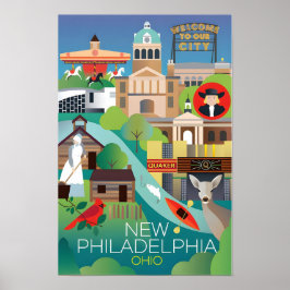 New Philadelphia, Ohio Druck Poster