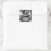 New Piano Practice, 1689 Quadratischer Aufkleber (Tasche)