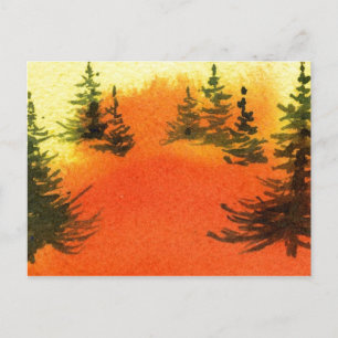 "New Pines #1" Landstraßen Postkarte