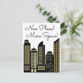 New Place More Platz Neue Wohnung Ankündigungspostkarte (Stehend Vorderseite)