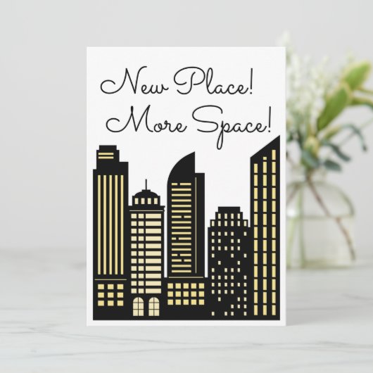 New Place More Space Neue Wohnung Ankündigung (Stehend Vorderseite)