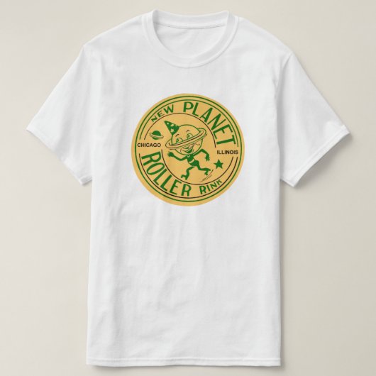New Planet Roller Rink, Chicago, IL T-Shirt (Design vorne)