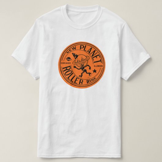 New Planet Roller Rink, Chicago, IL T-Shirt (Design vorne)