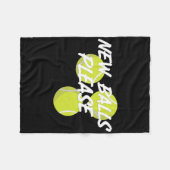 New Please Funny Tennis Fleecedecke (Vorderseite (Horizontal))
