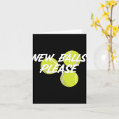 New Please Funny Tennis  Karte (Gelbe Blume)