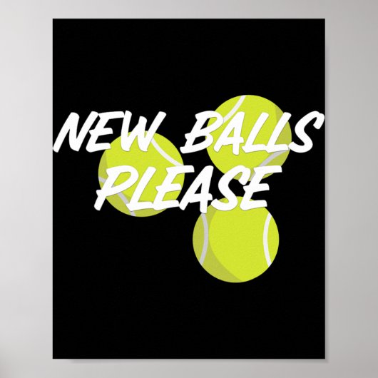 New Please Funny Tennis Poster (Vorne)