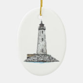 New Point Comfort Lighthouse Keramik Ornament (Vorne)