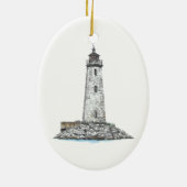 New Point Comfort Lighthouse Keramik Ornament (Hinten)