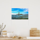 New Point Comfort Lighthouse - Mobjack Bay Poster (Küche)