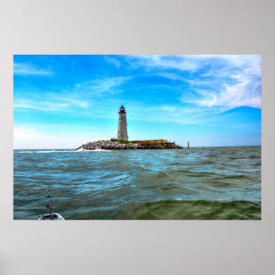 New Point Comfort Lighthouse - Mobjack Bay Poster