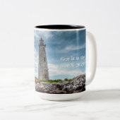 New Point Comfort Lighthouse - Mobjack Bay Zweifarbige Tasse (VorderseiteRechts)
