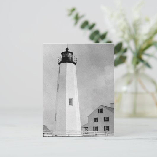 New Point Comfort Lighthouse Postkarte (Stehend Vorderseite)