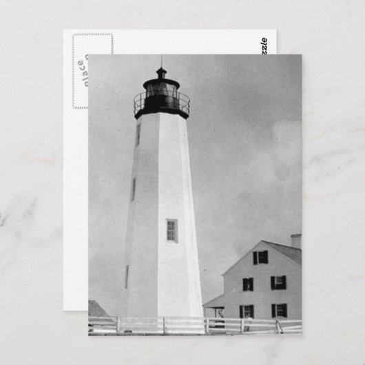 New Point Comfort Lighthouse Postkarte (Vorne/Hinten)