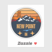 New Point, Indiana Aufkleber (Blatt)