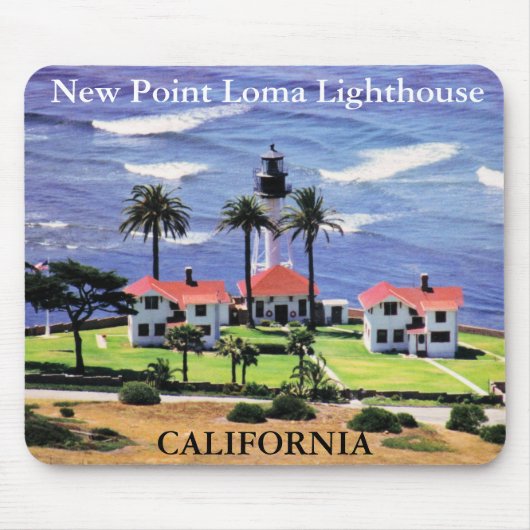 New Point Loma Lighthouse, California Mousepad (Vorne)