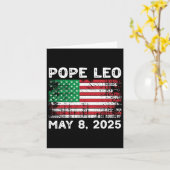 New Pope Leo Karte (Gelbe Blume)