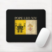 New Pope Leo Xiv Robert Francis Prevost Vatican Fl Mousepad (Mit Mouse)