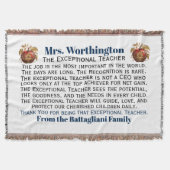 NEW Popular EXCEPTIONAL Teacher Dankeschön an Sie  Decke (Vorderseite)